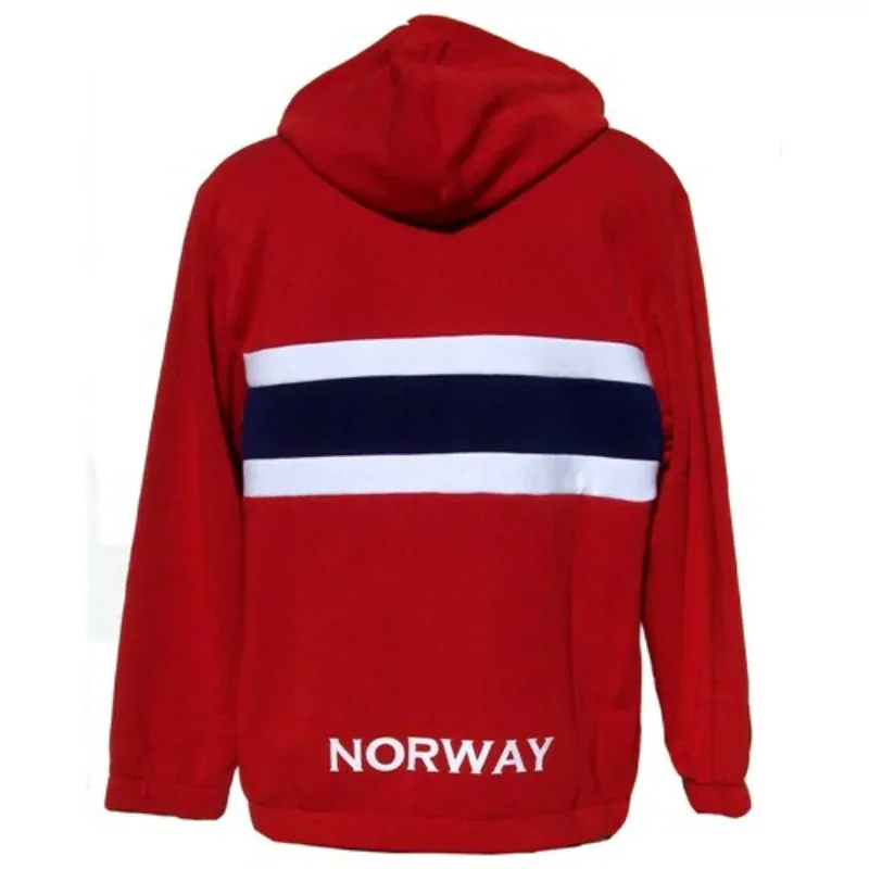 MIKINA S KAPUCÍ - NORSKÁ VLAJKA 3XL