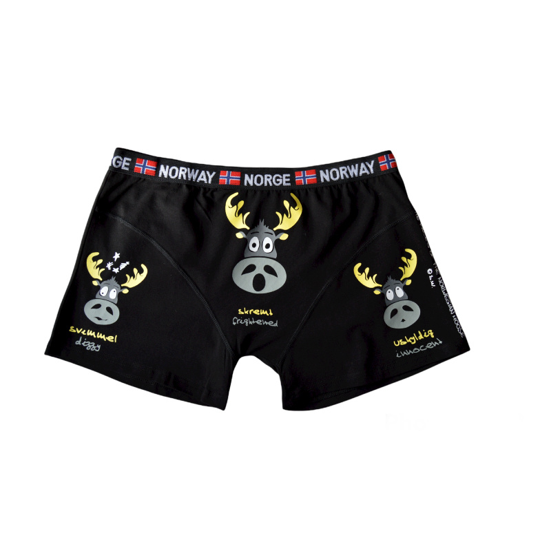 ČERNÉ BOXERKY - SOBÍ HLAVY XL