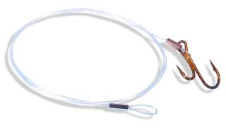 Saenger fluorocarbon s dvojáčkem, vel. 1, 70 cm/0,35 mm