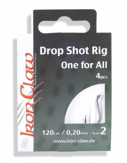 Iron Claw návazce Drop Shot Rigs 2 háčky průměr 0,20 mm 4 ks