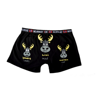 ČERNÉ BOXERKY - SOBÍ HLAVY 2XL